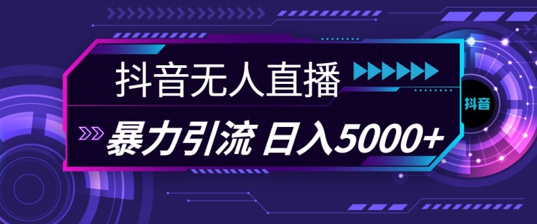 抖音快手视频号全平台通用无人直播引流法，利用图片模板和语音话术，暴力日引流100 创业粉【揭秘】-51云资源