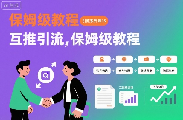 引流系列课15：互推引流，保姆级教程【文档】-51云资源
