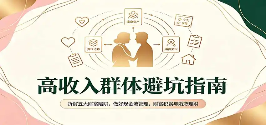 高收入群体避坑指南：拆解五大财富陷阱，做好现金流管理，财富积累与婚恋理财-51云资源