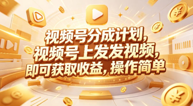 视频号分成计划，599元众筹的Red团队课程，视频号上发发视频，即可获取收益，操作简单-51云资源