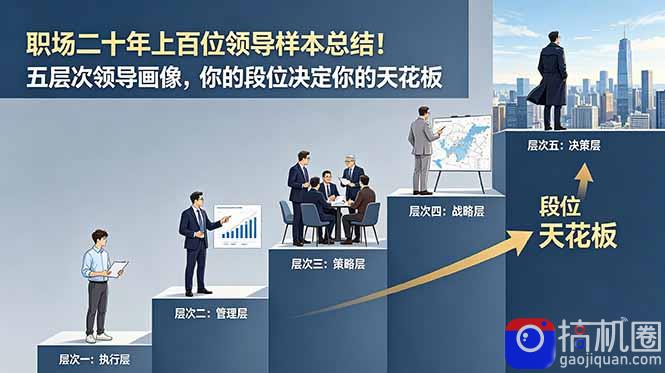 付费文章：职场二十年上百位领导样本总结！五层次领导画像，你的段位决定你的天花板-51云资源