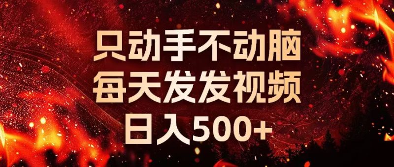 （13325期）种草平台发短视频，只动手不动脑，每天发发视频，日入500-51云资源