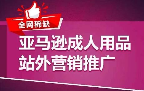 全网稀缺!亚马逊成人用品站外营销推广,教你引爆站外流量,开启爆单模式