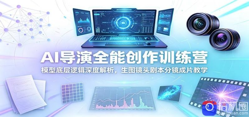 AI导演全能创作训练营：模型底层逻辑深度解析，生图镜头剧本分镜成片教学-51云资源