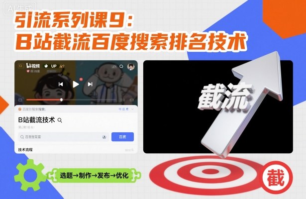 引流系列课9：B站截流百度搜索排名技术-51云资源