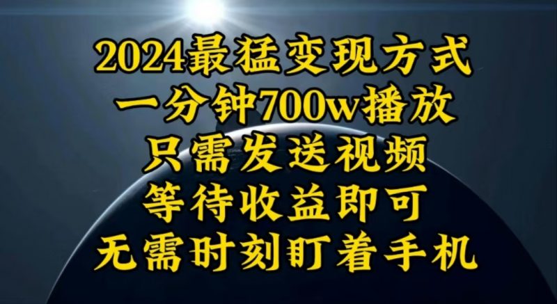 (10652期)一分钟700W播放,暴力变现,轻松实现日入3000K月入10W-51云资源