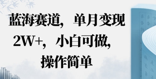 蓝海赛道，小红书私域项目，单月变现2W ，小白可做，操作简单-51云资源
