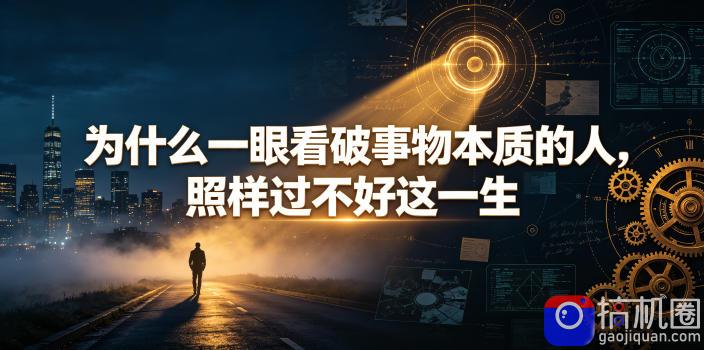 付费文章：为什么一眼看破事物本质的人，照样过不好这一生-51云资源