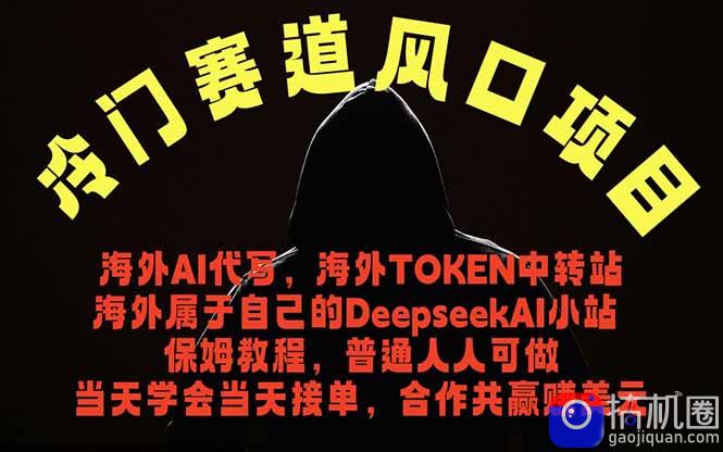 冷门赛道风口项目 海外AI代写！0成本运作完全免费！当天注册当天接单，接单接到手抽筋，无脑…-51云资源