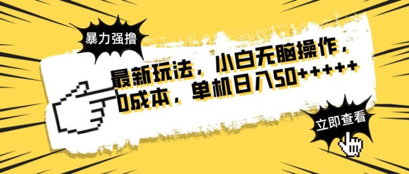 （14400期）最新玩法 广告暴力强撸 傻瓜式操作 无需养鸡 矩阵式操作 可无限放大 单…-51云资源