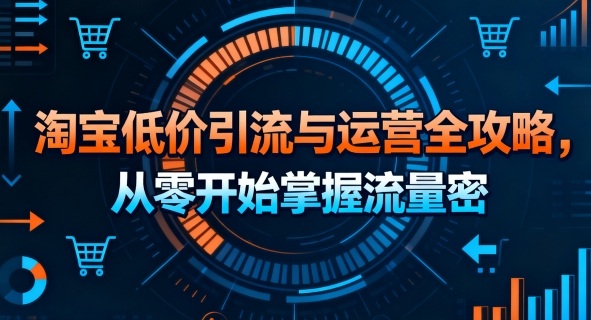 淘宝低价引流与运营全攻略，从零开始掌握流量密码-51云资源