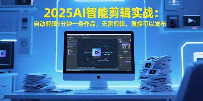 (15504期)2025AI智能剪辑实战:自动剪辑1分钟一条作品,无需剪辑,直接可以发布