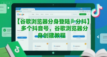 谷歌浏览器分身登陆多个抖音号，谷歌浏览器分身创建教程-51云资源