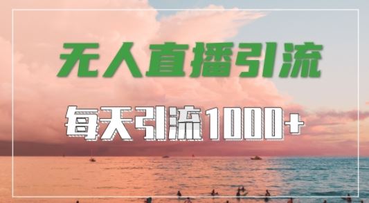 抖音快手视频号全平台通用,无人直播引流法,超暴力引流1000 高质量精准创业粉【揭秘】-51云资源