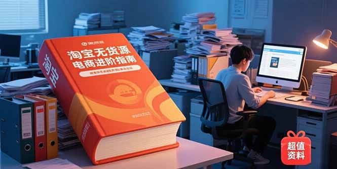 （15317期）淘宝无货源电商进阶指南，包含新人课、进阶课，配套资料，蓝海选品等-51云资源