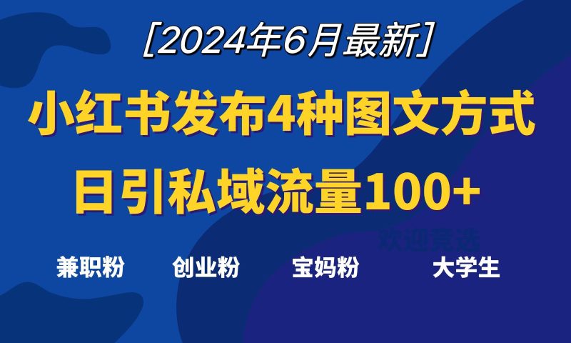 小红书发布这4种图文,就能日引私域流量100-51云资源