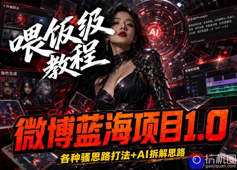 微博蓝海项目1.0_各种Sao操作整理 AI引流拆解,喂饭级教学-51云资源