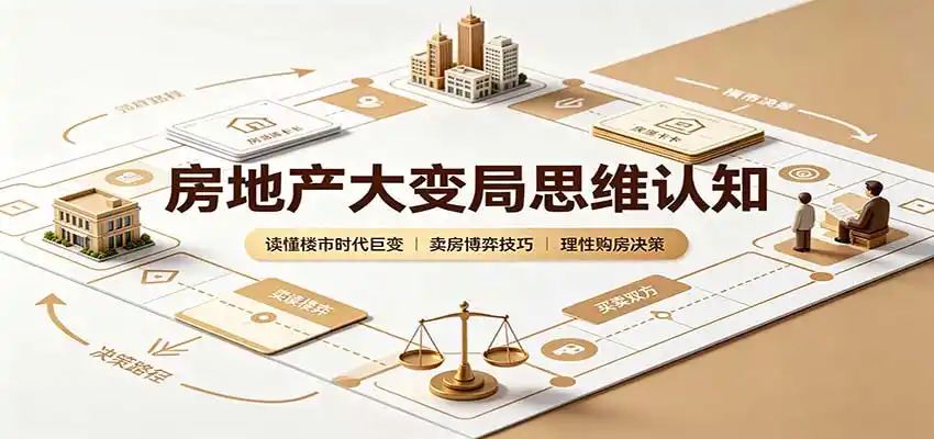 房地产大变局思维认知：读懂楼市时代巨变，卖房博弈技巧，理性购房决策-51云资源