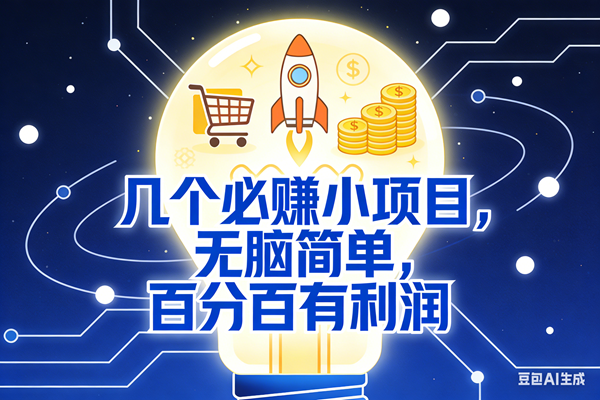 (17406期)9个必赚小项目,无脑简单,百分百有利润,副业首选,日入300