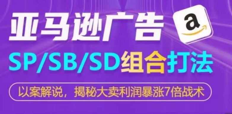 亚马逊SP/SB/SD广告组合打法，揭秘大卖利润暴涨7倍战术-51云资源