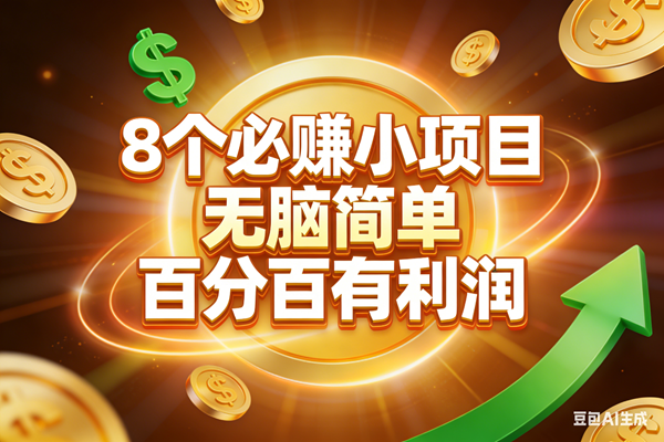 (17178期)10个必赚小项目,无脑简单,百分百有利润,副业首选,日入200