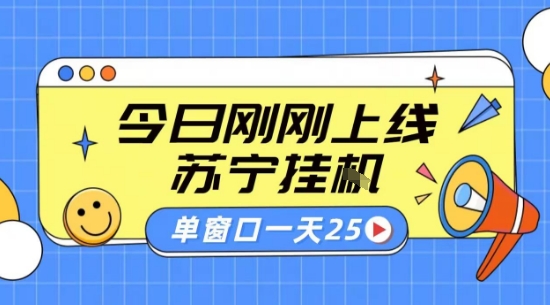 苏宁全自动采集挂G项目 稳定可批量 单窗口收益30  附教程【揭秘】-51云资源