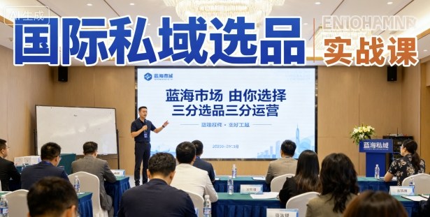 国际私域选品实战课,蓝海市场由你选择,七分选品三分运营-51云资源