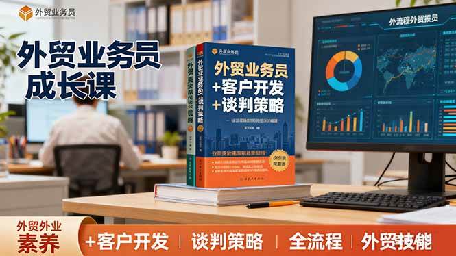 (16250期)外贸业务员成长课:职业素养 客户开发 谈判策略、掌握全流程外贸技能