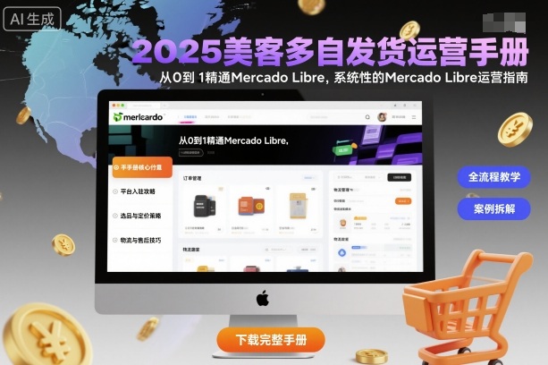 2025美客多自发货运营手册：从0到1精通Mercado Libre，系统性的Mercado Libre运营指南-51云资源
