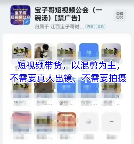 宝子哥头部团队短视频带货，以混剪为主，不需要真人出镜，不需要拍摄【更新26年3月】-51云资源