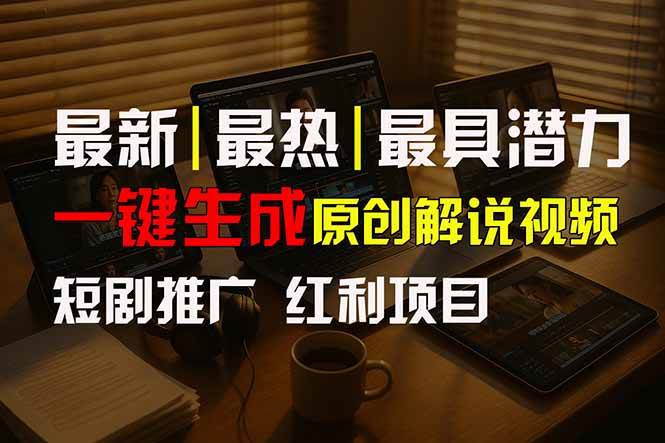 （15658期）短剧推广新思路，AI一键生成原创解说视频，10分钟产出100条，30天赚了5.5w-51云资源