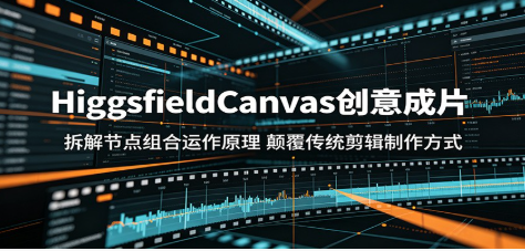 HiggsfieldCanvas创意成片:拆解节点组合运作原理,颠覆传统剪辑制作方式