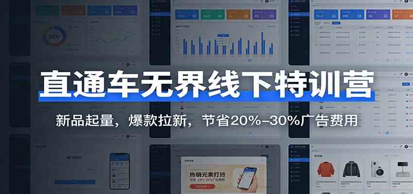 直通车无界线下特训营:新品起量,爆款拉新,节省20%-30%广告费用-51云资源
