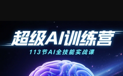 超级AI视频:绘画、带货、职场全场景113节通关课,解锁AI无限可能,开启精彩AI之旅-51云资源